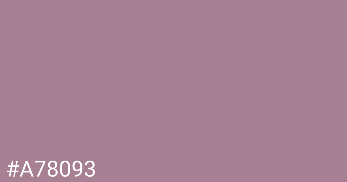 Hex color #a78093 graphic