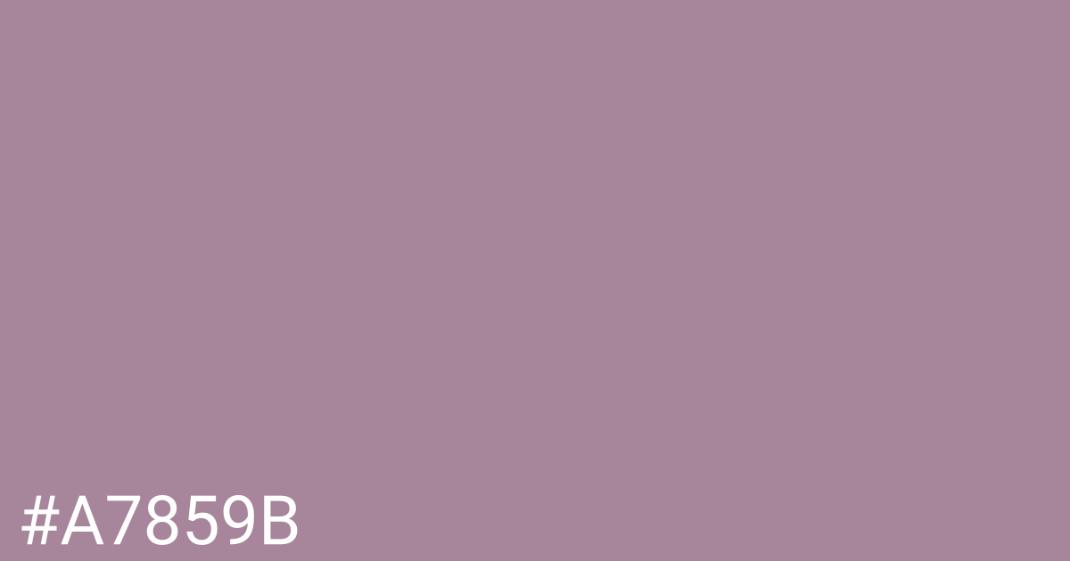 Hex color #a7859b graphic