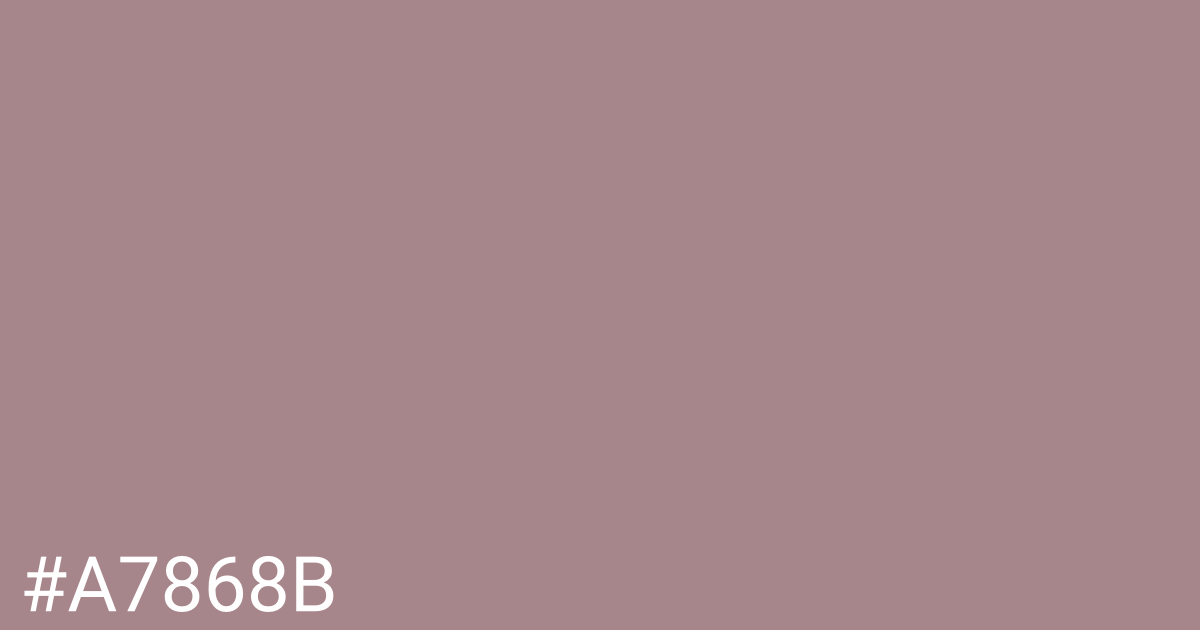 Hex color #a7868b graphic