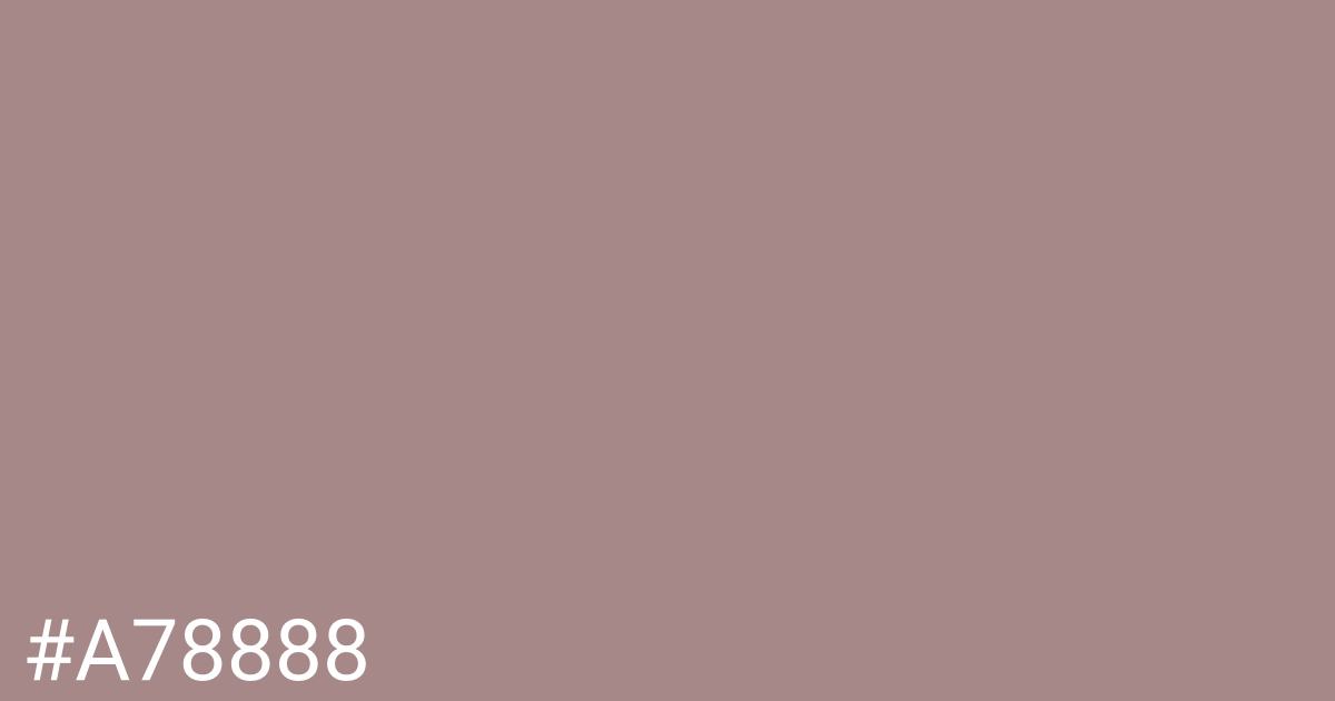 Hex color #a78888 graphic