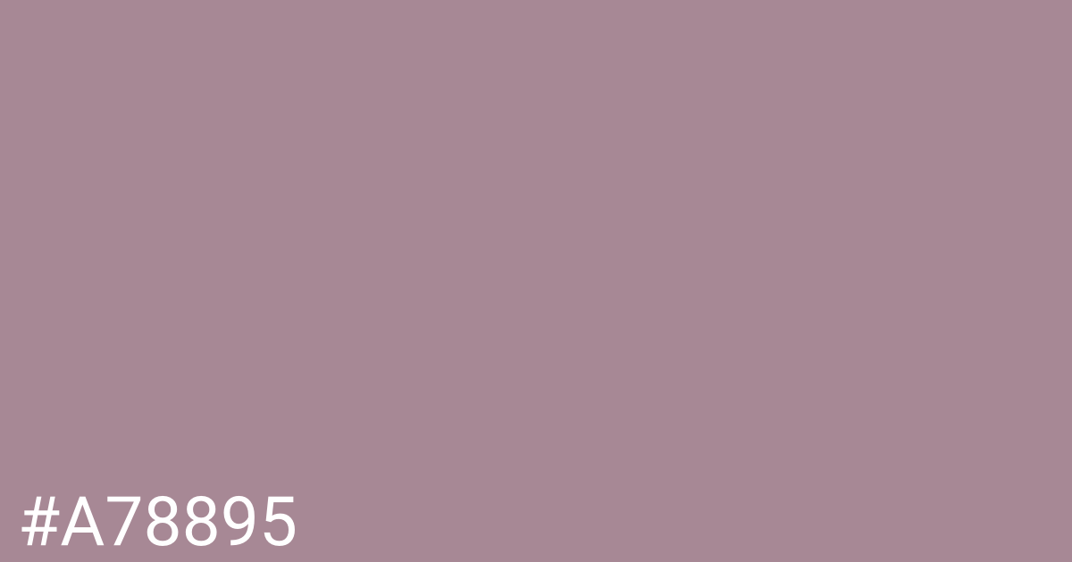 Hex color #a78895 graphic