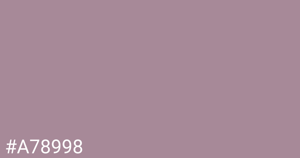 Hex color #a78998 graphic