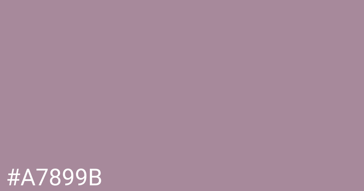 Hex color #a7899b graphic