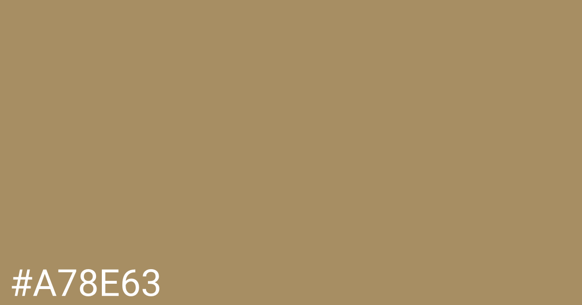 Hex color #a78e63 graphic