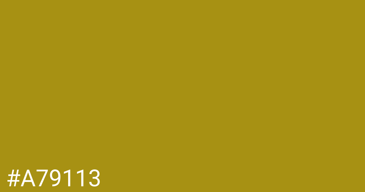 Hex color #a79113 graphic