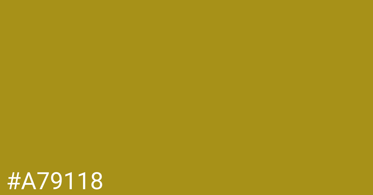 Hex color #a79118 graphic