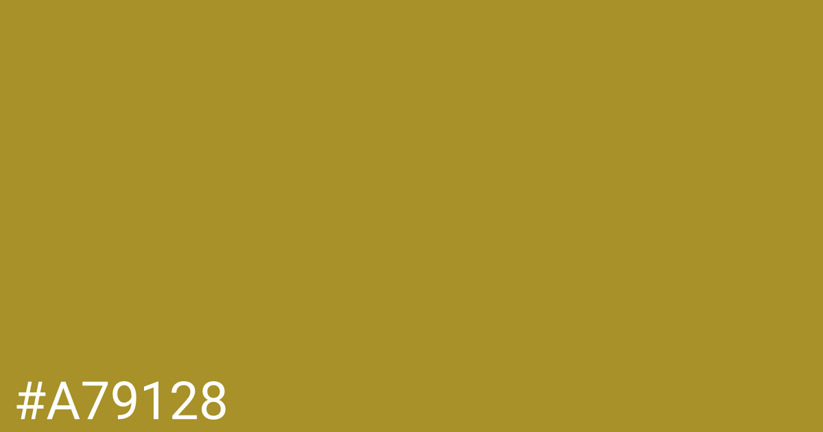 Hex color #a79128 graphic