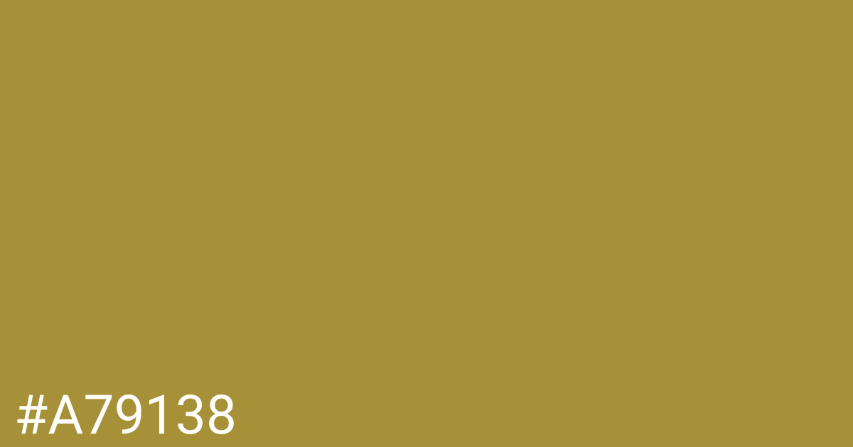 Hex color #a79138 graphic