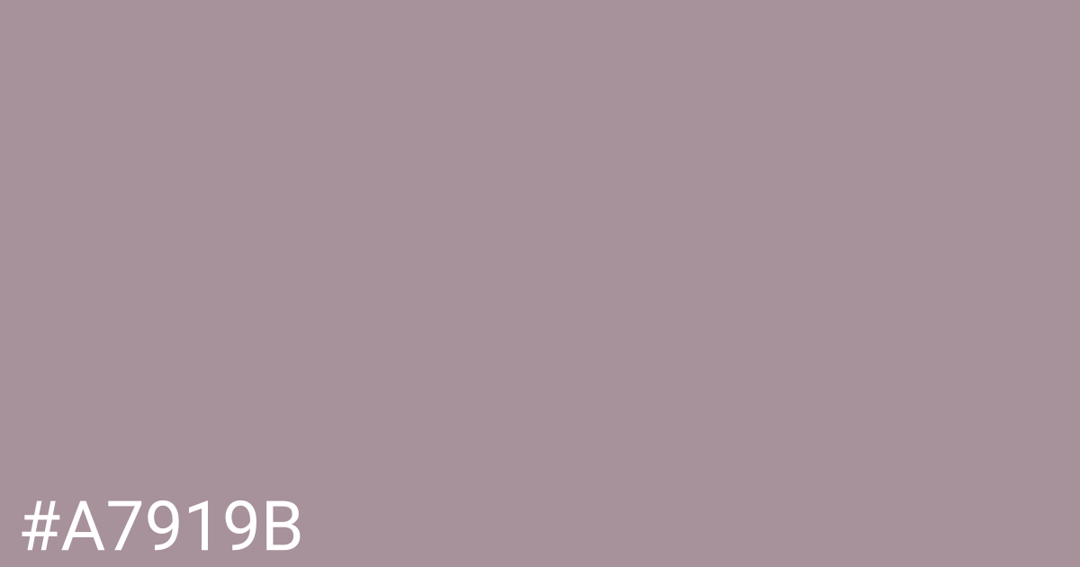 Hex color #a7919b graphic