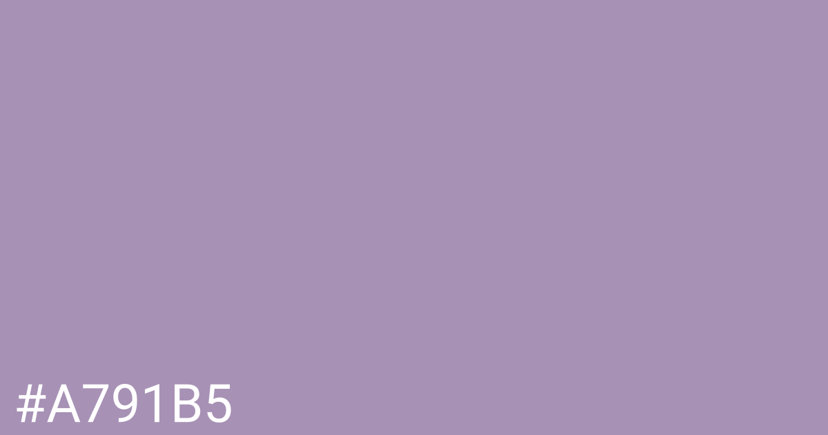 Hex color #a791b5 graphic