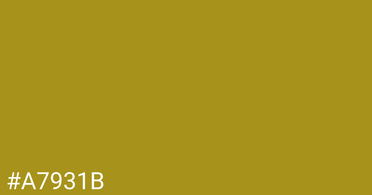 Hex color #a7931b graphic