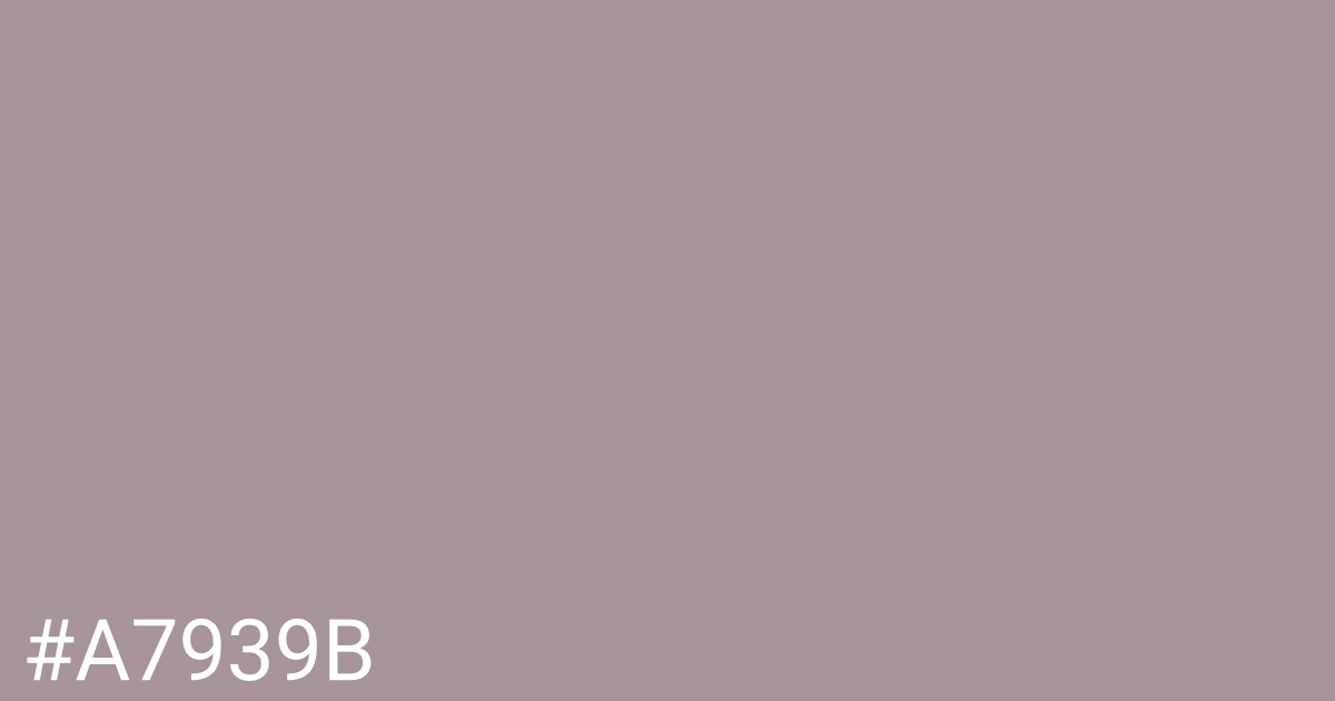 Hex color #a7939b graphic