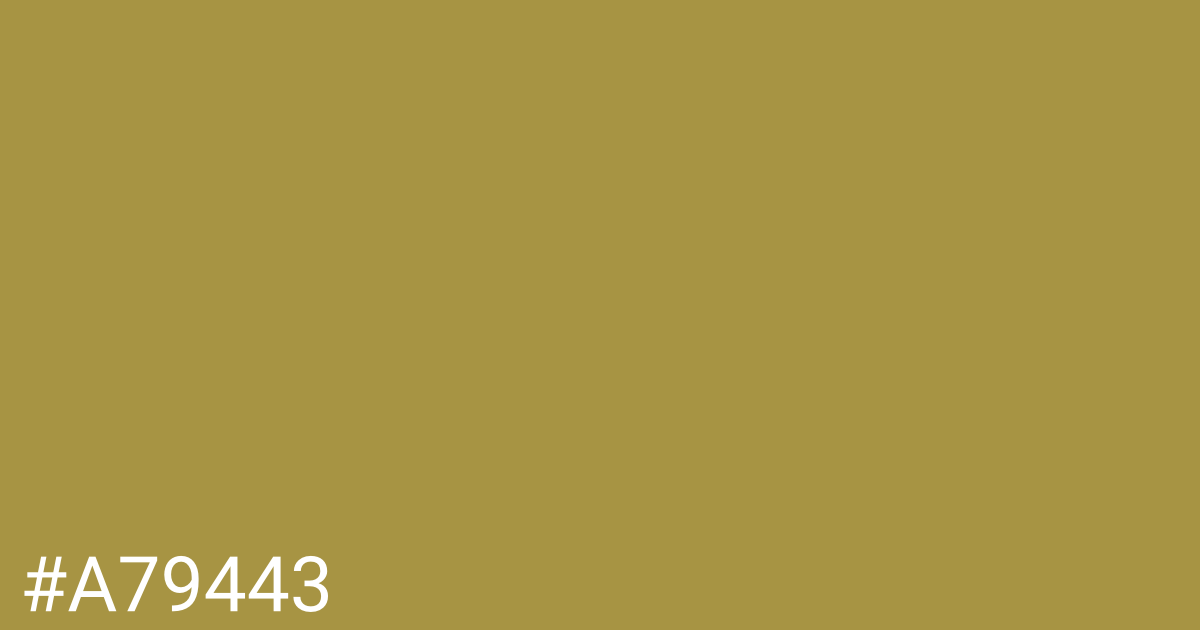 Hex color #a79443 graphic