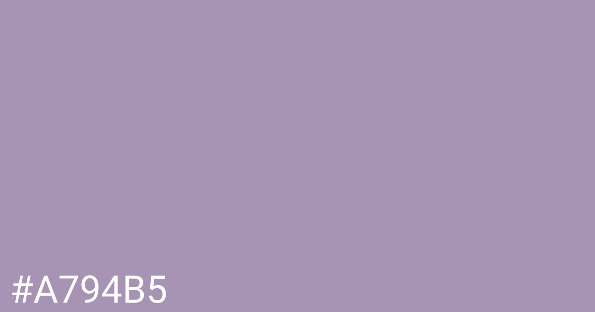 Hex color #a794b5 graphic