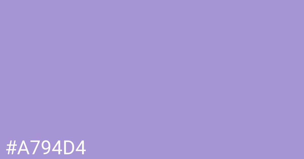 Hex color #a794d4 graphic