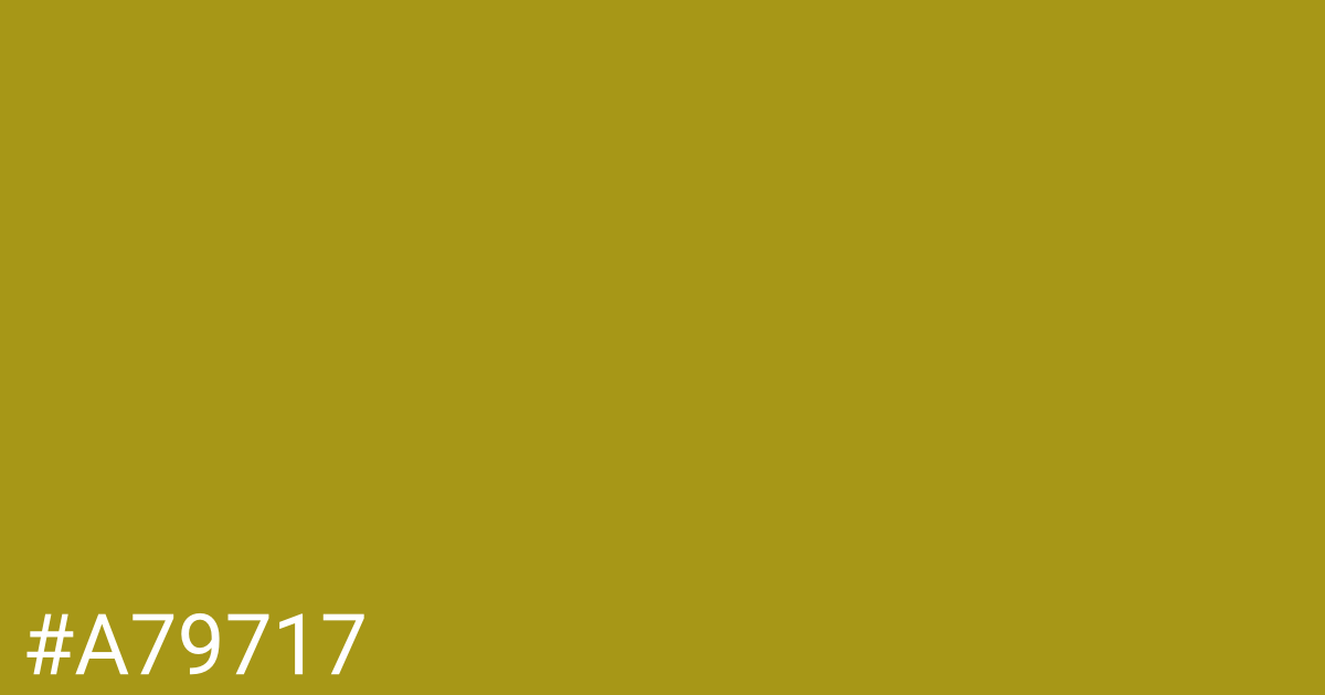 Hex color #a79717 graphic