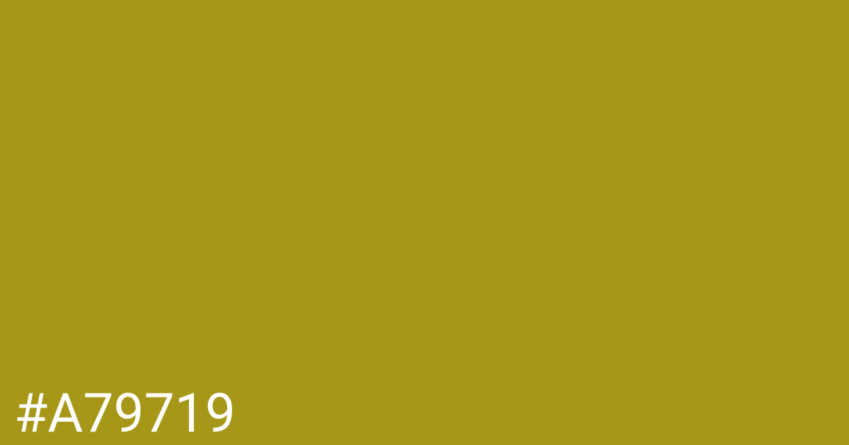 Hex color #a79719 graphic