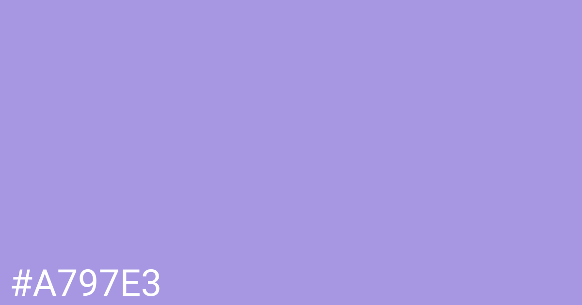 Hex color #a797e3 graphic