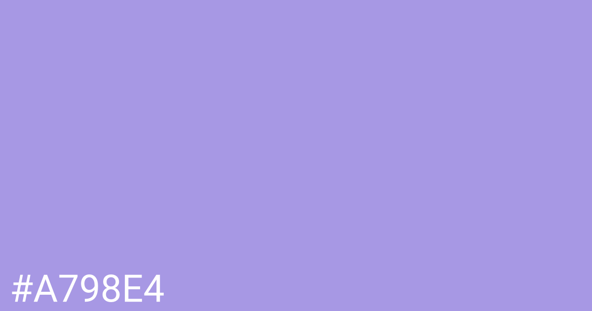 Hex color #a798e4 graphic