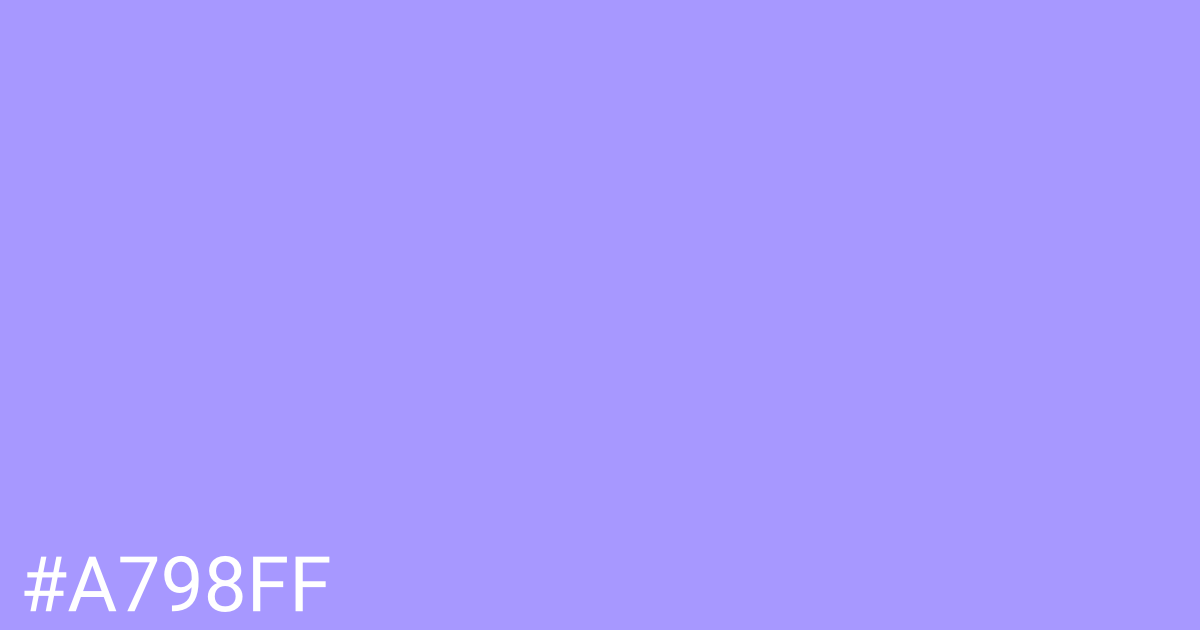 Hex color #a798ff graphic