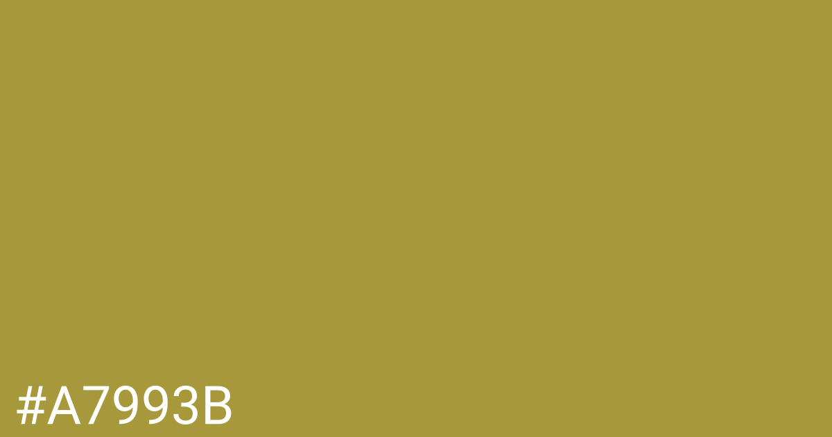 Hex color #a7993b graphic