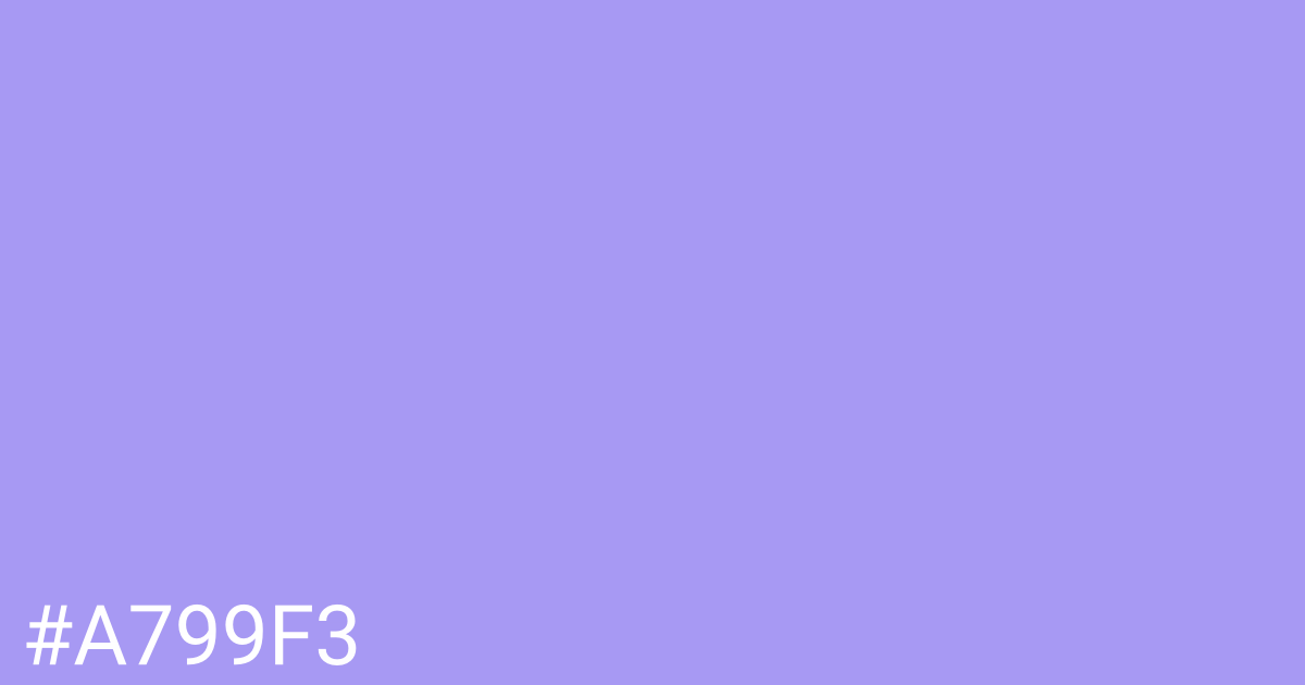 Hex color #a799f3 graphic