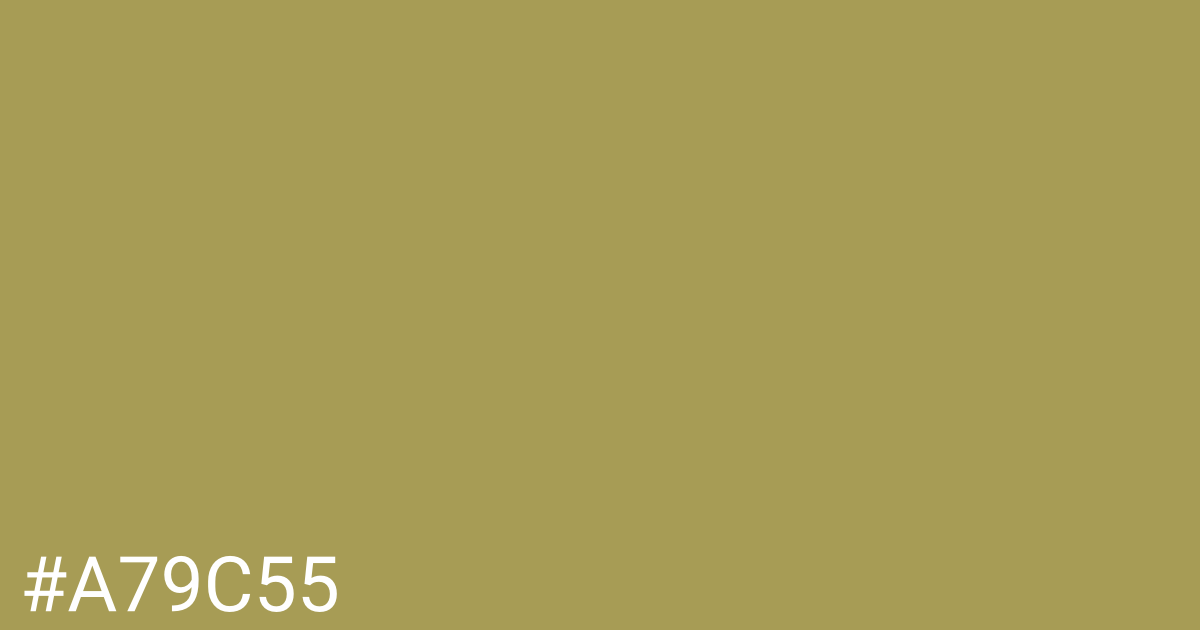 Hex color #a79c55 graphic