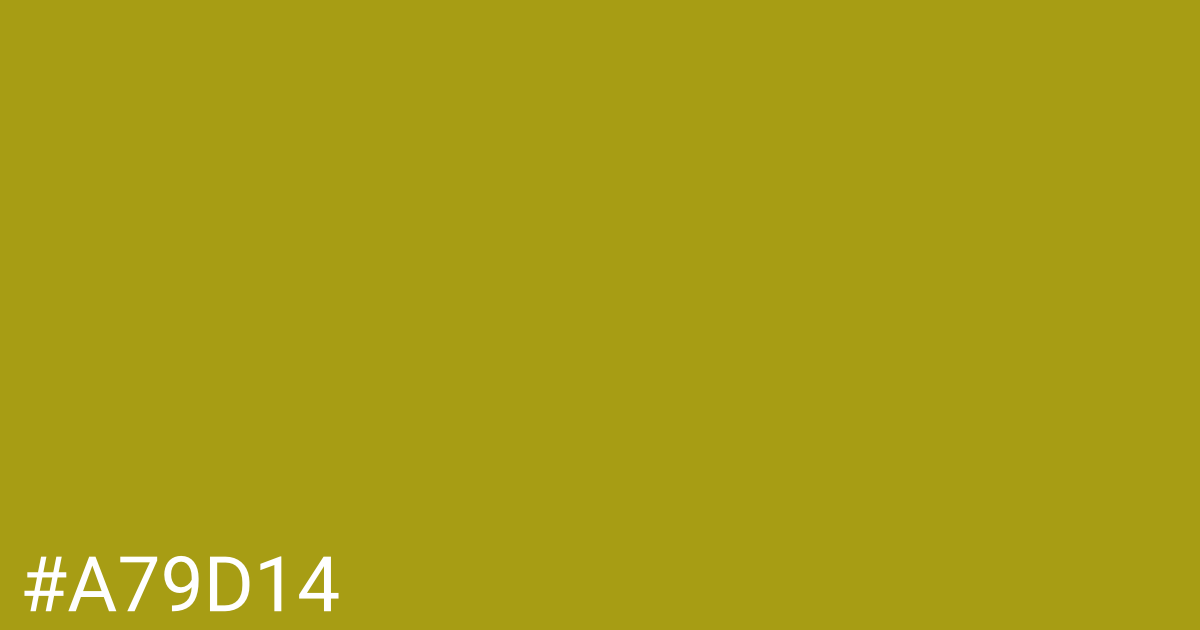 Hex color #a79d14 graphic