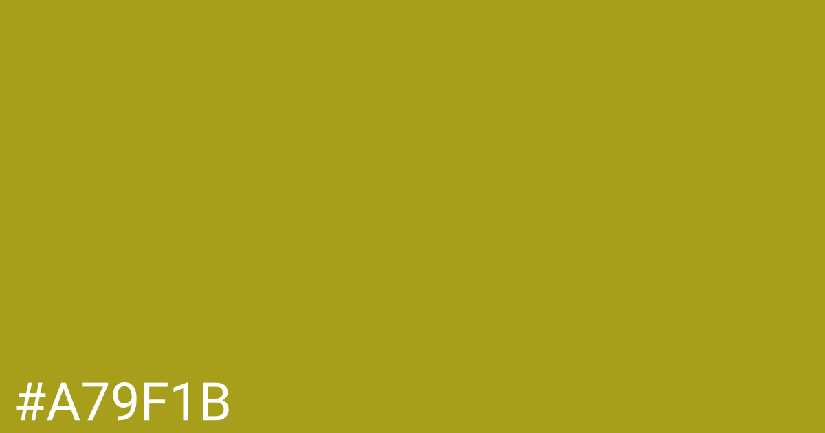 Hex color #a79f1b graphic