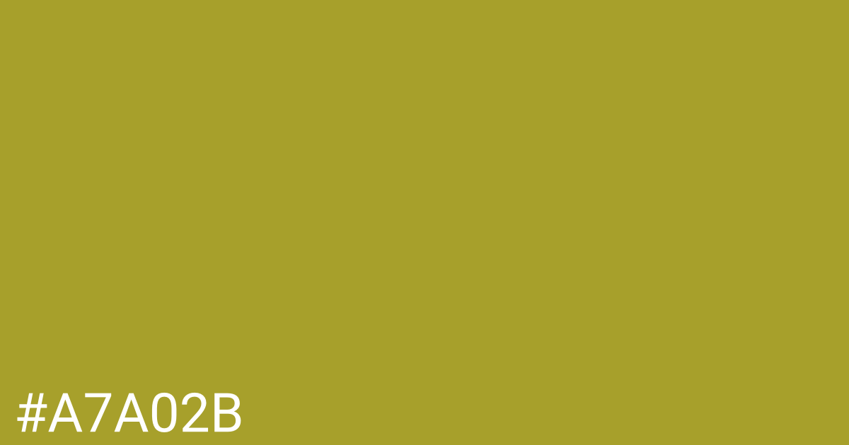 Hex color #a7a02b graphic