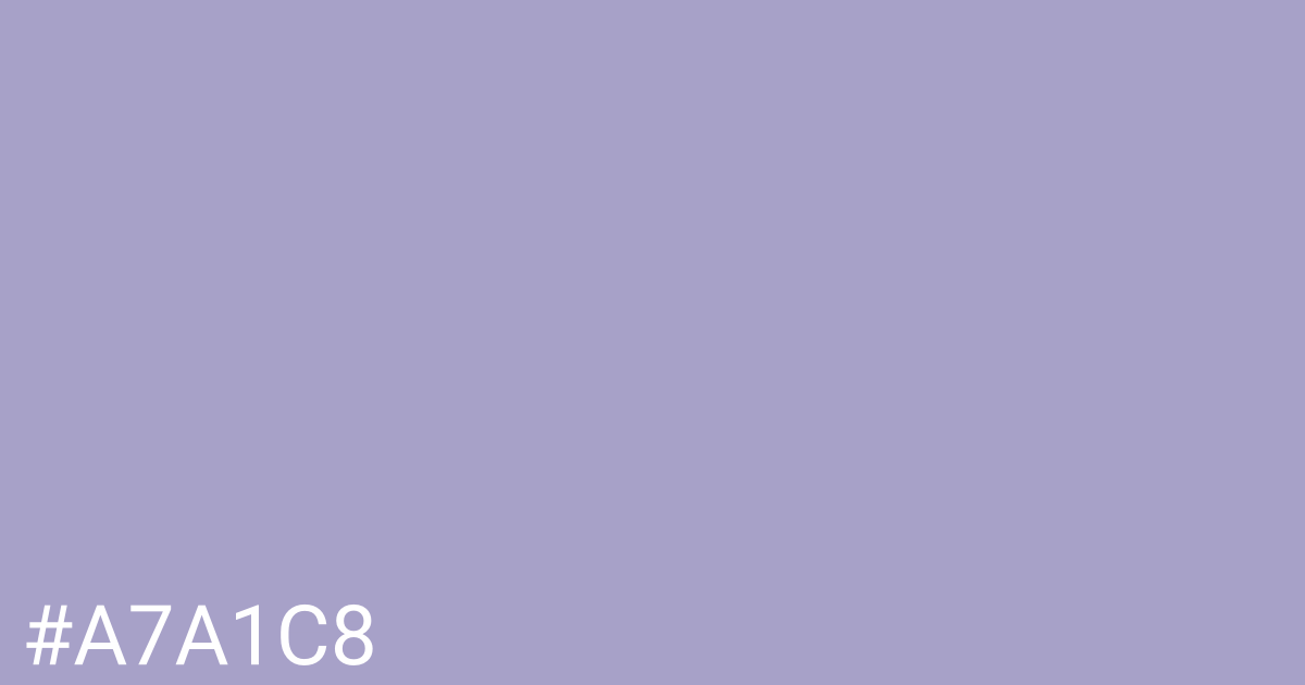 Hex color #a7a1c8 graphic