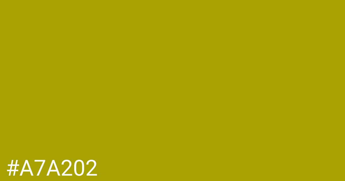 Hex color #a7a202 graphic