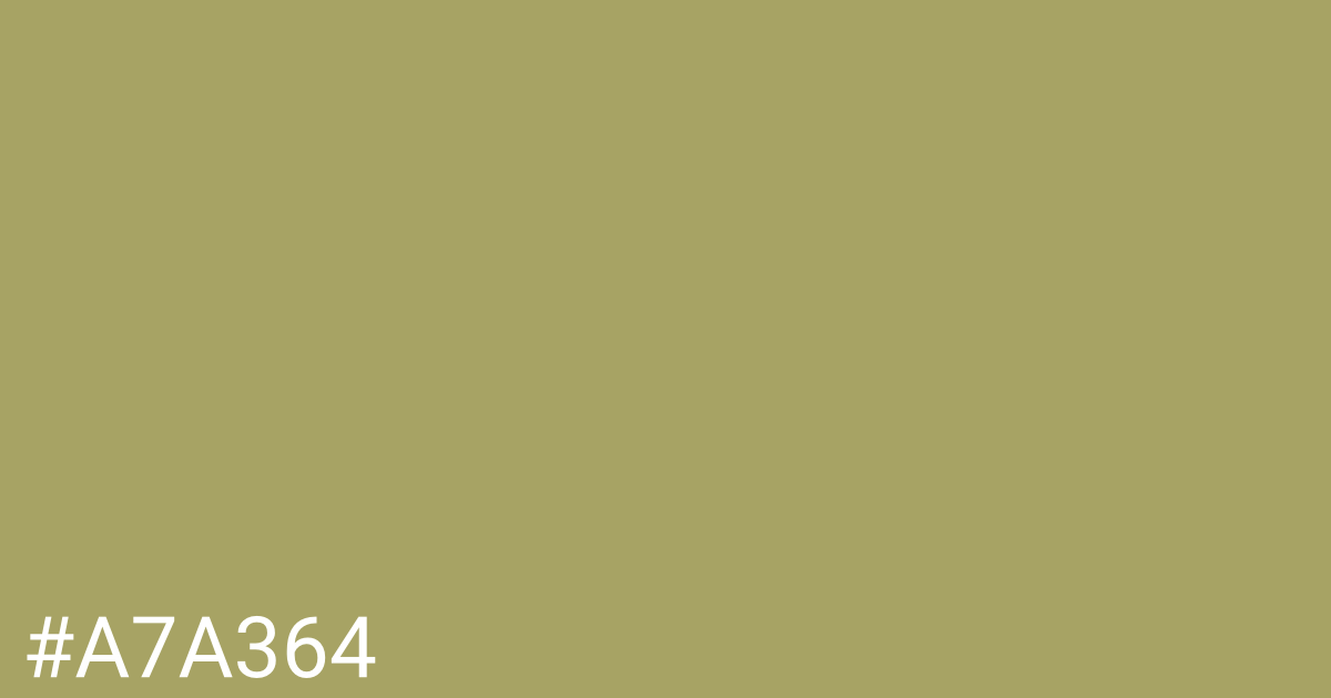 Hex color #a7a364 graphic