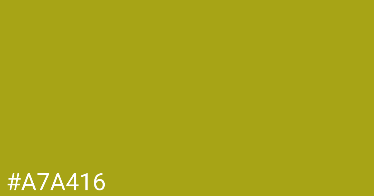 Hex color #a7a416 graphic