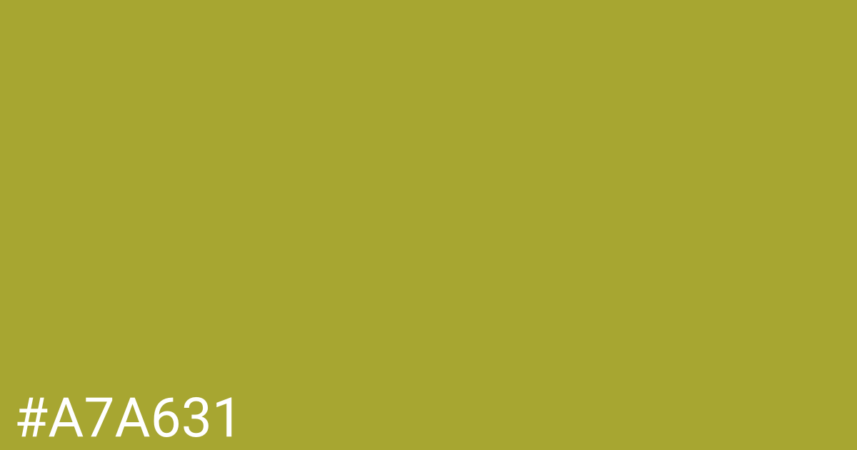 Hex color #a7a631 graphic