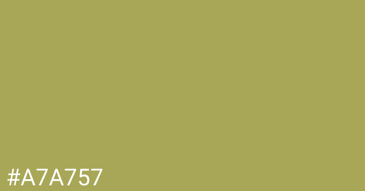 Hex color #a7a757 graphic