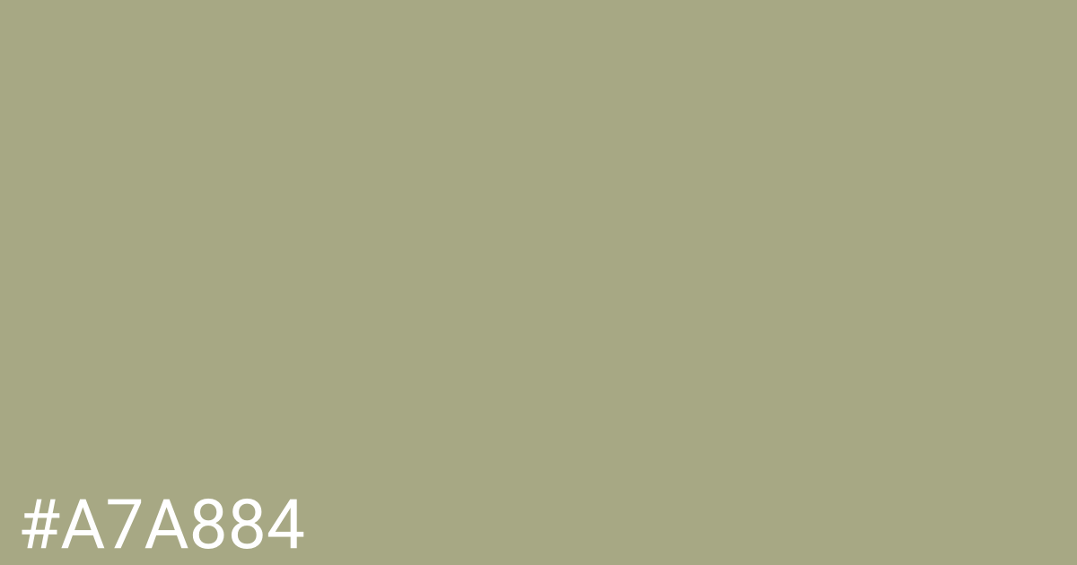 Hex color #a7a884 graphic