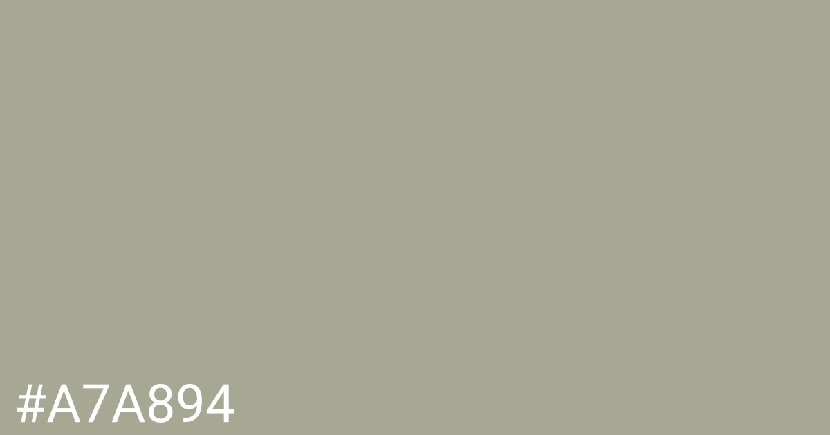 Hex color #a7a894 graphic