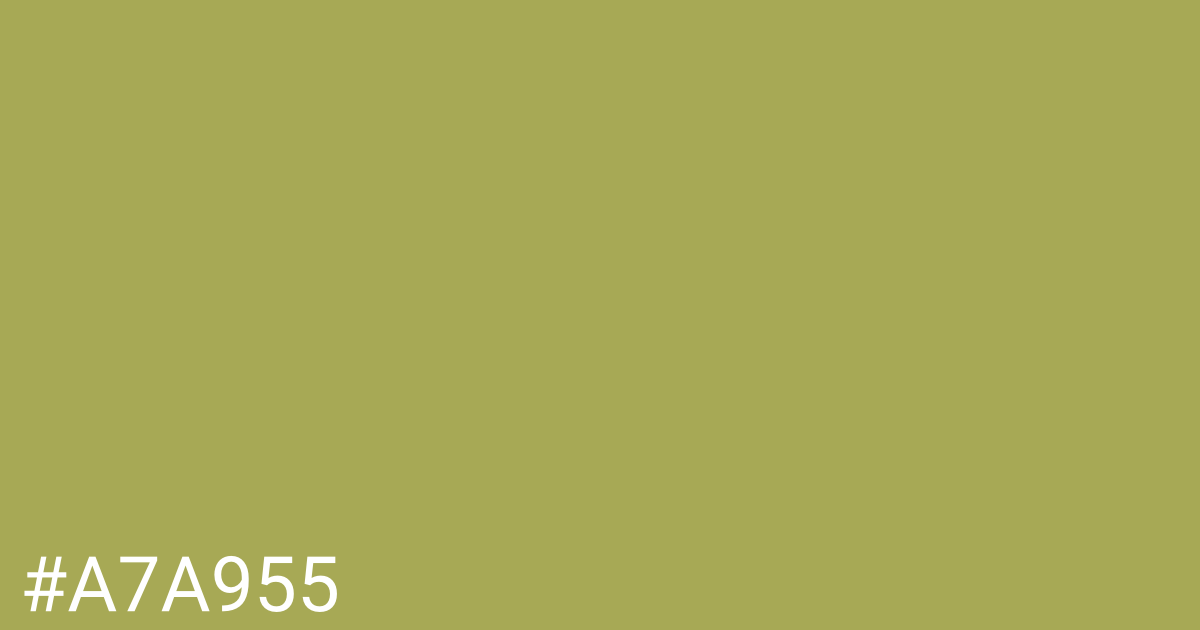 Hex color #a7a955 graphic