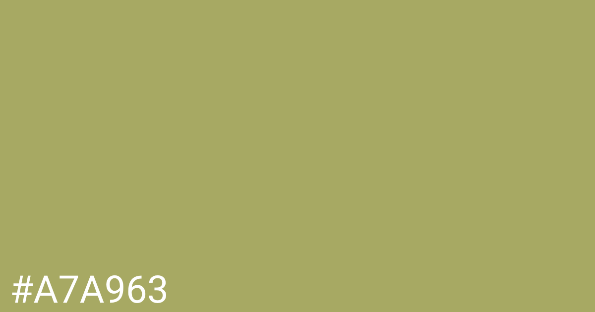 Hex color #a7a963 graphic