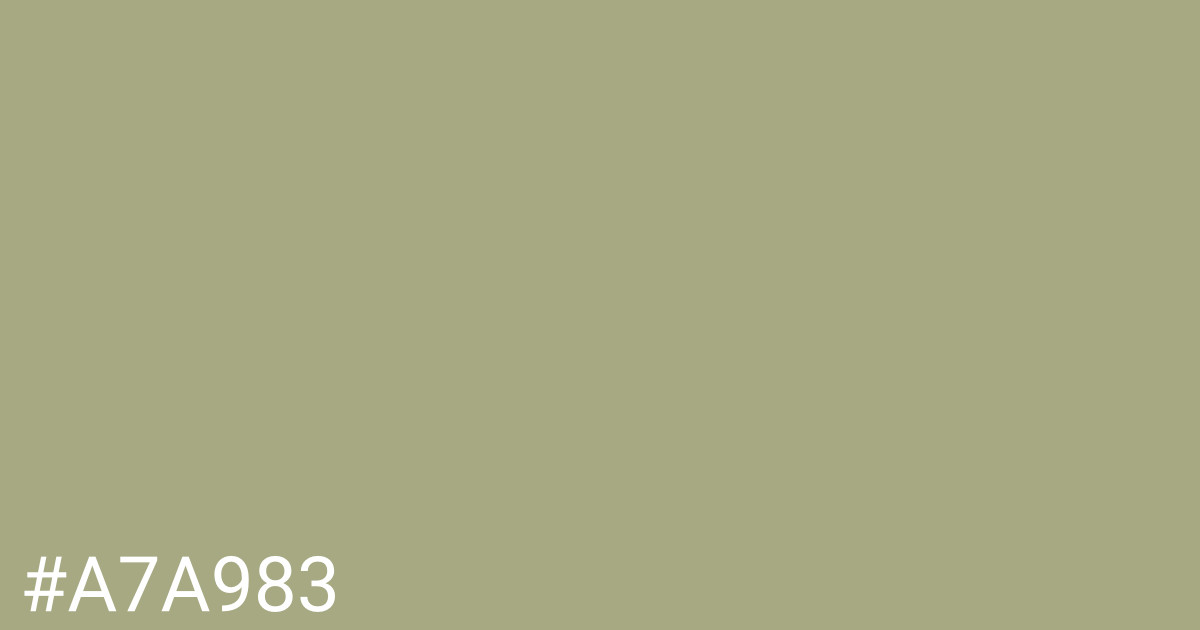 Hex color #a7a983 graphic