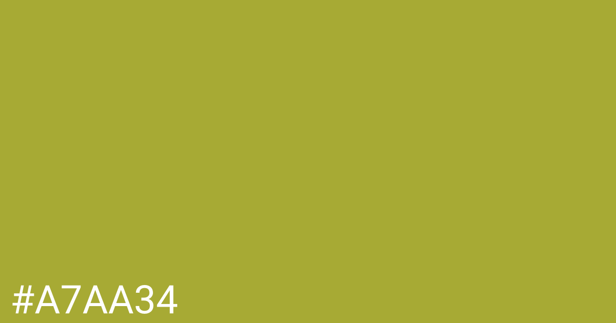 Hex color #a7aa34 graphic