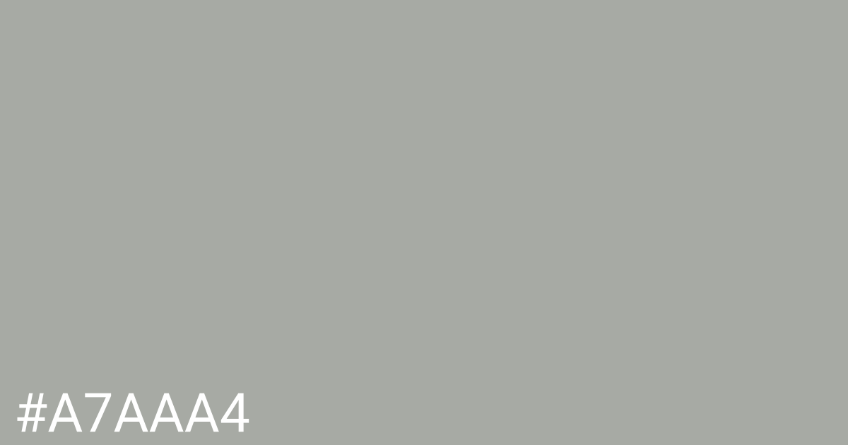 Hex color #a7aaa4 graphic