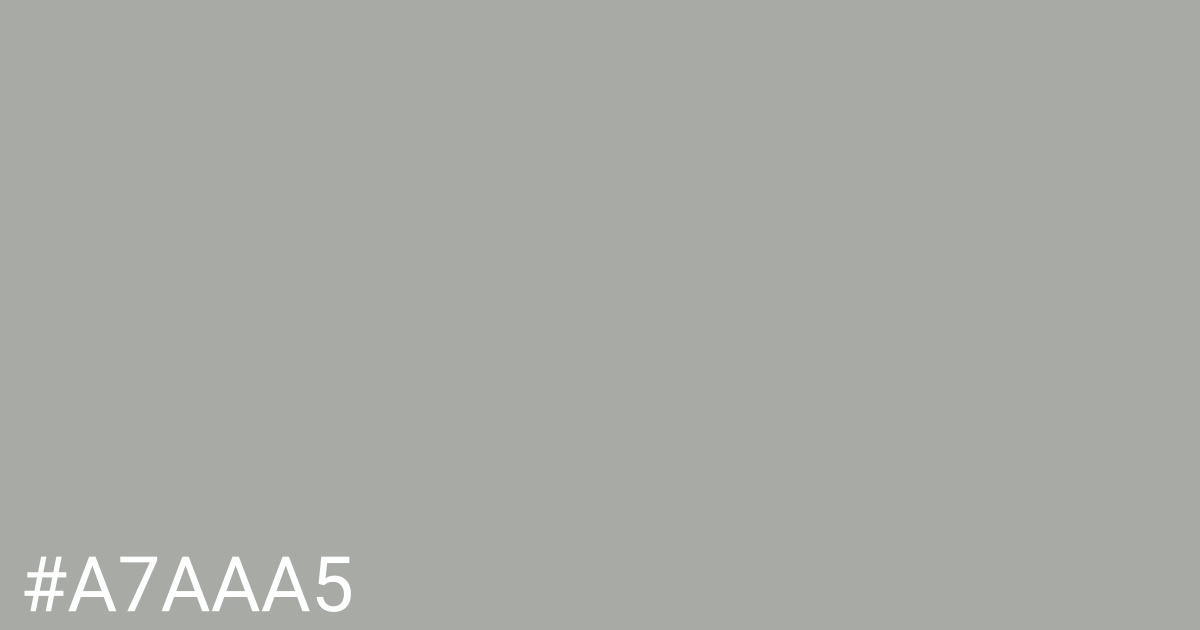 Hex color #a7aaa5 graphic