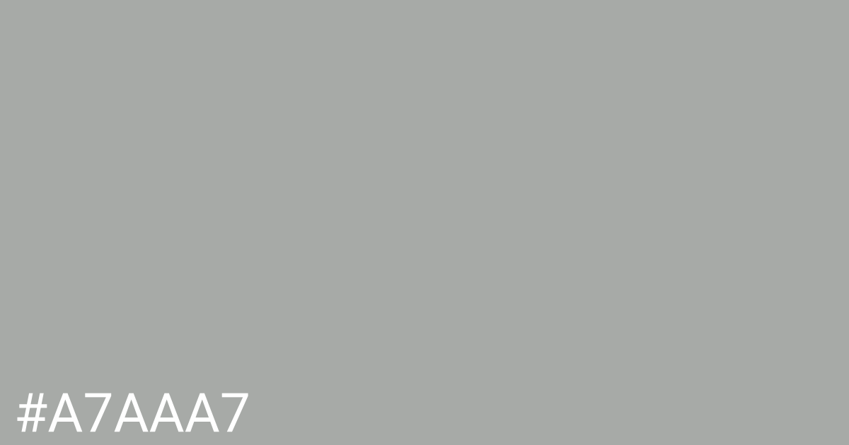 Hex color #a7aaa7 graphic