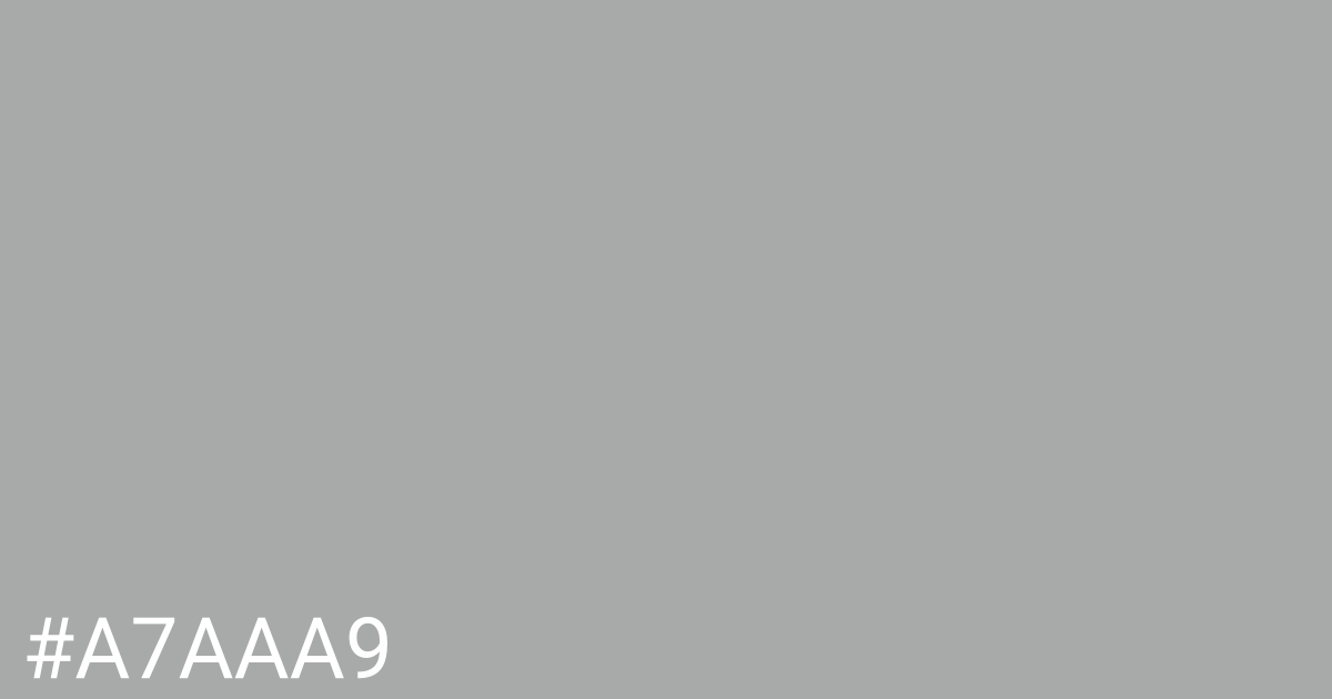 Hex color #a7aaa9 graphic