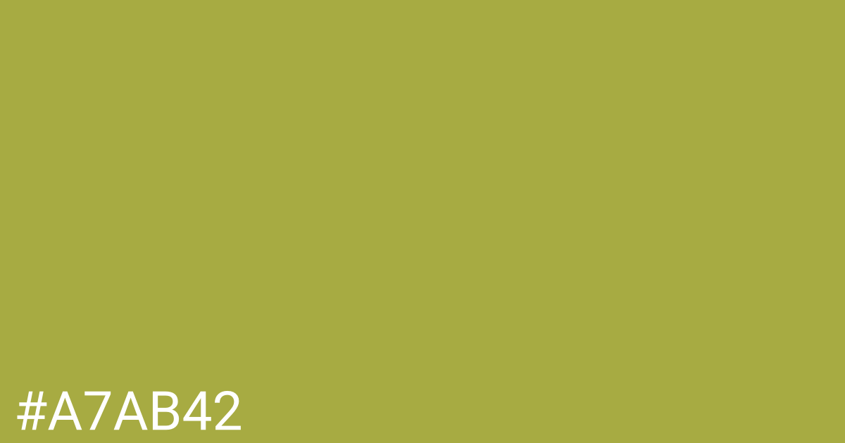 Hex color #a7ab42 graphic