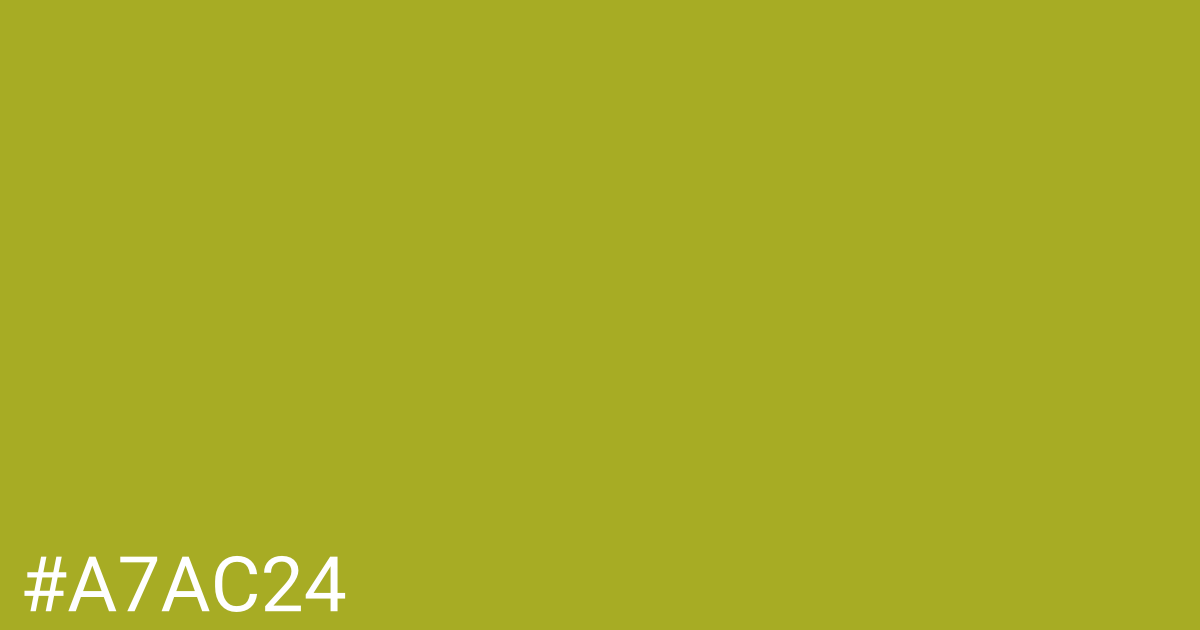 Hex color #a7ac24 graphic