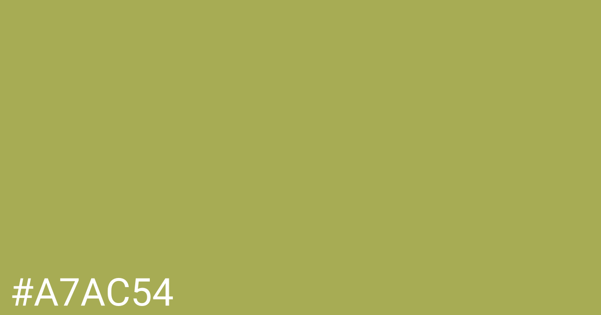 Hex color #a7ac54 graphic