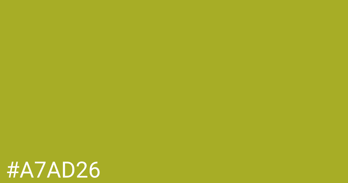 Hex color #a7ad26 graphic